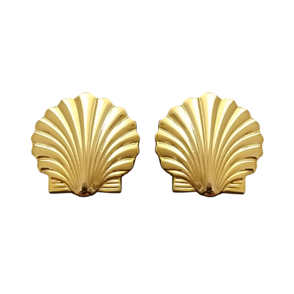 12 Pairs Seashell Cufflinks / Gold or Silver Electroplated Finish.