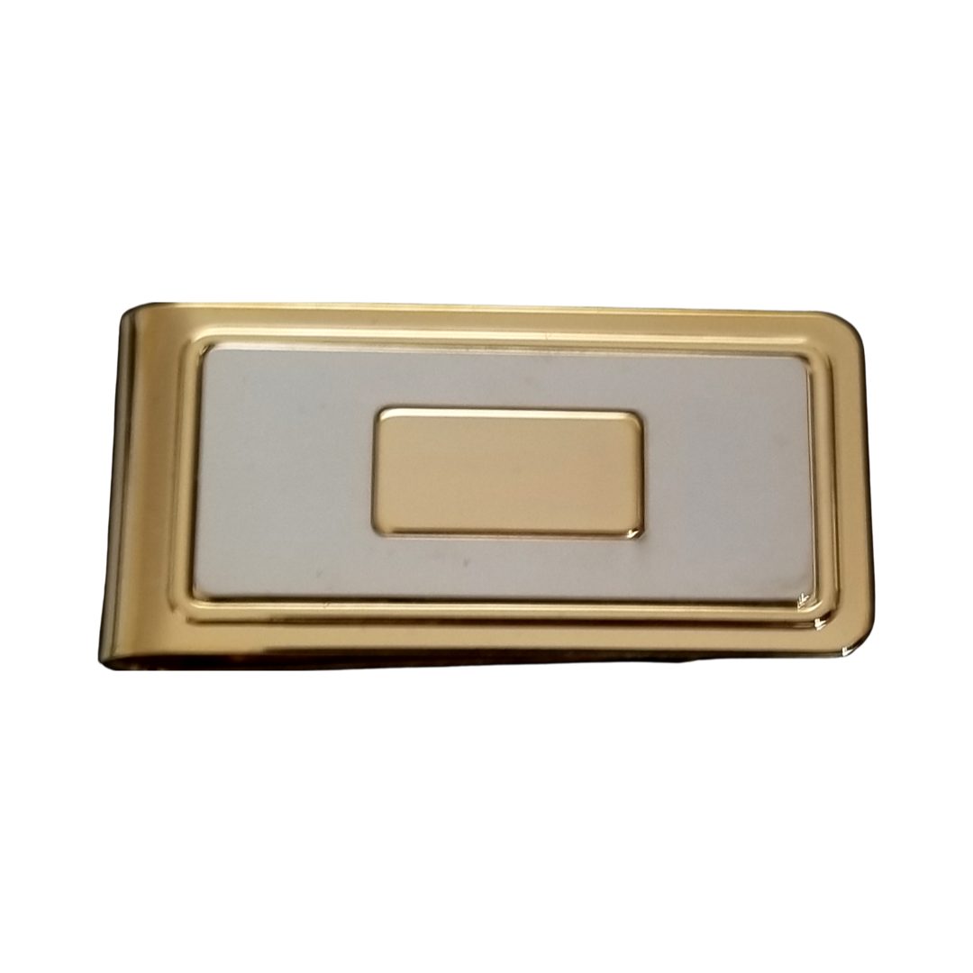 12 Pcs Money Clip with Gold or Silver Insert.