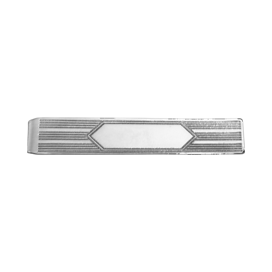 12 Pcs Diamond Plaque Tie Bar / Gold or Silver Electroplated Finish.