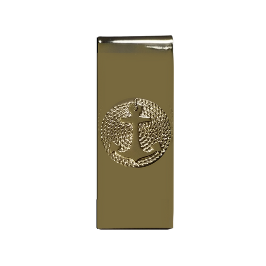 12 Pcs Roped Anchor Money Clip / Gold or Silver Electroplated Finish.