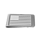 12 Pcs Laser Engraved American Flag Money Clip / Gold or Silver Electroplated Finish.