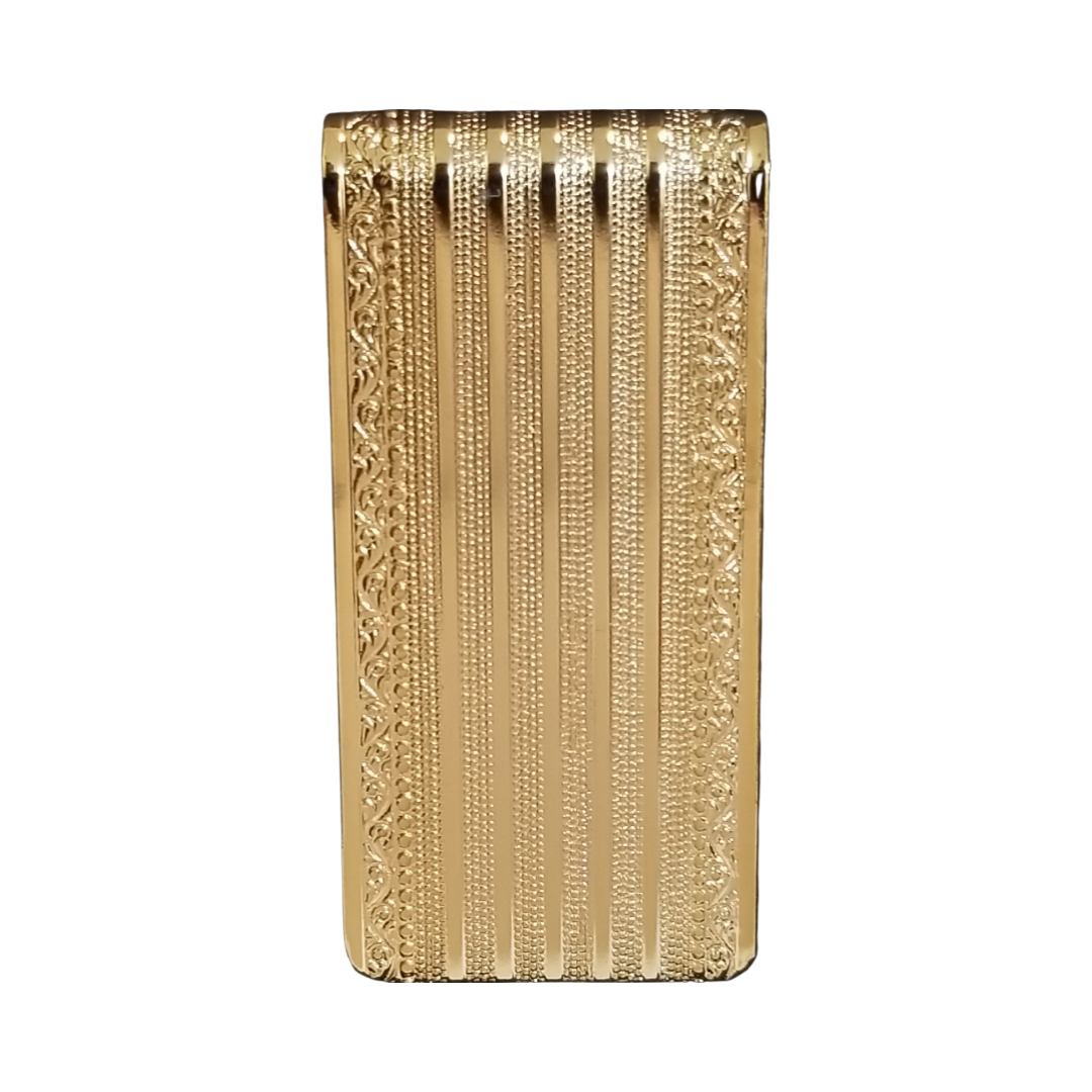 12 Pcs Large Textured Money Clip / Gold or Silver Electroplated Finish.