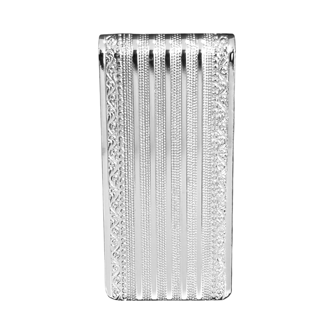 12 Pcs Large Textured Money Clip / Gold or Silver Electroplated Finish.